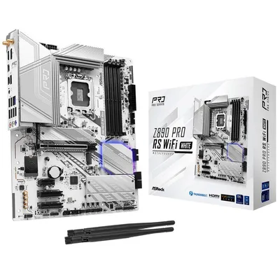 Материнская плата Asrock Z890 Pro RS WiFi White, LGA 1851, Z890, DDR5, ATX