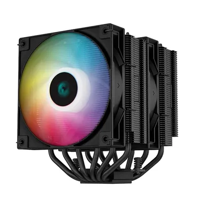 Кулер для процессора DEEPCOOL AG620 BK ARGB, 120 мм, 260 Вт, 1850 об/мин