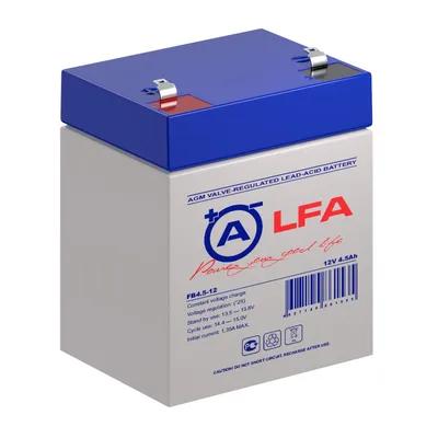 Аккумулятор LFA FB4.5-12, 12 В, 4.5 А·ч, свинцово-кислотный, клеммы F1/F2