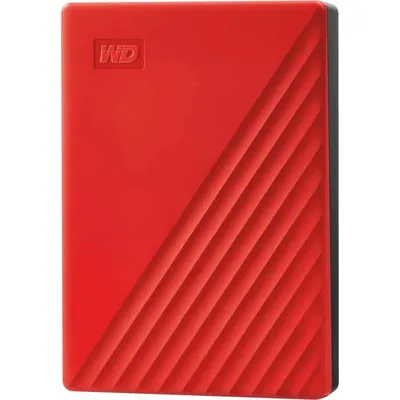 Внешний HDD Western Digital WDBPKJ0040BRD-WESN, 4 ТБ, 2.5", USB 3.0, красный