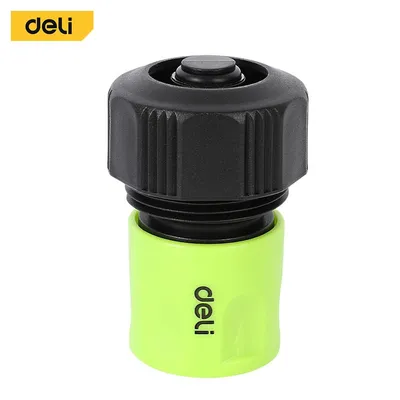 Соединитель быстросъёмный DELI DL8796, 3/4", с аквастопом, пластик ABS