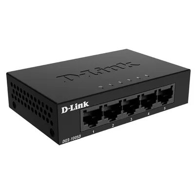Коммутатор D-Link DGS-1005D/J2A, 5×1GbE