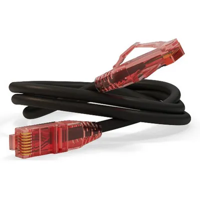 Патч-корд Hyperline PC-LPM-UTP-RJ45-RJ45-C5e-2M-LSZH-BK, U/UTP, Cat.5e, 2м, LSZH, черный
