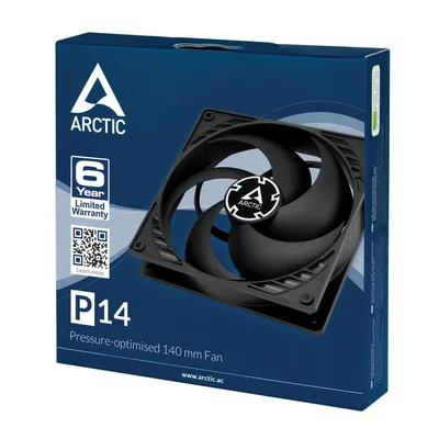 Вентилятор для корпуса Arctic P14 Value Pack Black ACFAN00136A, 5×140мм, черный