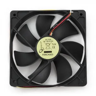 Вентилятор Gembird FANCASE3, 120×120×25 мм, 3-pin, 12 В