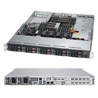 Серверная платформа Supermicro SYS-1028R-WTRT, 1U, 2×LGA2011-3, 10×2.5"