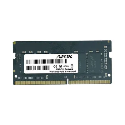 Модуль памяти Afox 8GB DDR4 3200Mhz SO-DIMM Single Channel Package (1x8GB) PC4-25600, 260- Pin, Non-ECC, Un-Buffered, CL 22-22-22-52, 1.2V