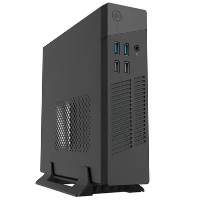 Корпус для ПК Foxline FL-102-AD120-DC, Mini-ITX, Slim, БП 120 Вт, 200x212x55 мм