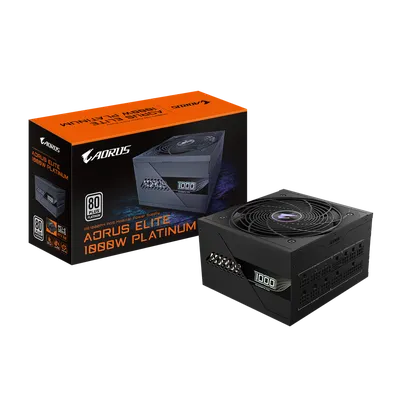 Блок питания Gigabyte GP-AE1000PM PG5, 1000Вт, 80+ Platinum, ATX 3.0, modular