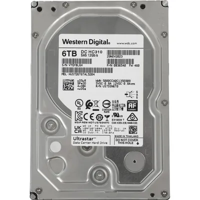 Жесткий диск Western Digital HUS726T6TAL4200, 6TB, SAS III, 7200rpm, 3.5"