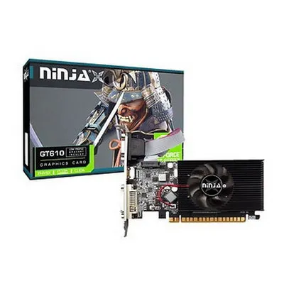 Видеокарта NINJA NF61NP023F, GeForce GT 610, 2 ГБ DDR3, 64 бит, LP