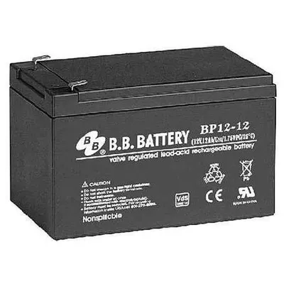 Аккумулятор B.B.Battery BP 12-12, 12 В, 12 А·ч, клеммы F2, 151x98x98 мм