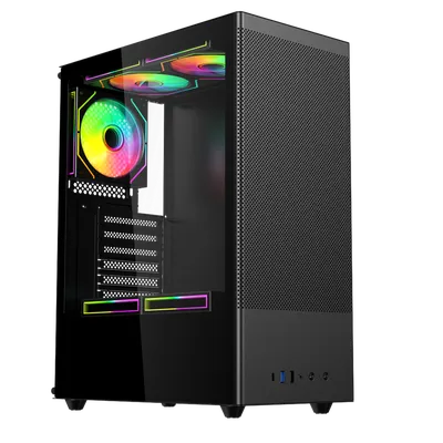 Корпус ACD Citadel 108B, Middle Tower, ATX, Type-C, Mesh, TG