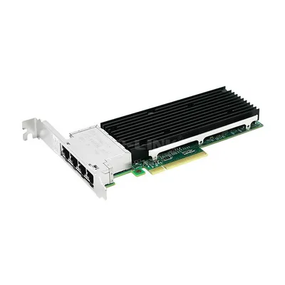 Сетевой адаптер LR-LINK LREC9804BT, 4×10G RJ45, Intel XL710, PCIe 3.0 x8