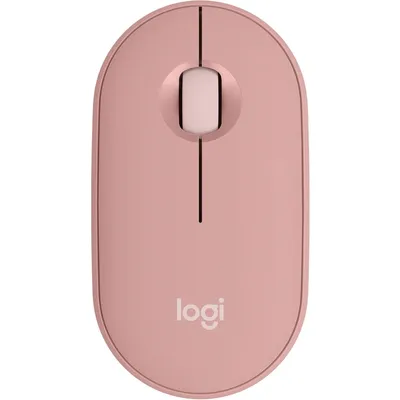 Мышь Logitech Pebble 2 M350S, Bluetooth/радиоканал, 4000 DPI, розовая