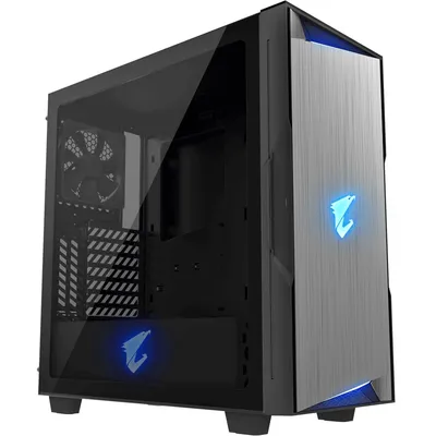 Корпус Gigabyte GB-AC300G, AORUS C300 GLASS, ATX, без БП