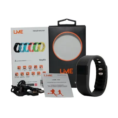 Фитнес-браслет Lime Lime 102 black, OLED, IP67, черный
