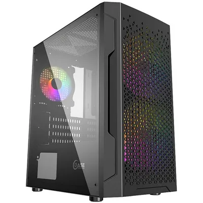 Корпус Powercase CMIMZB-L3, mATX, tempered glass, 2×140мм+1×120мм