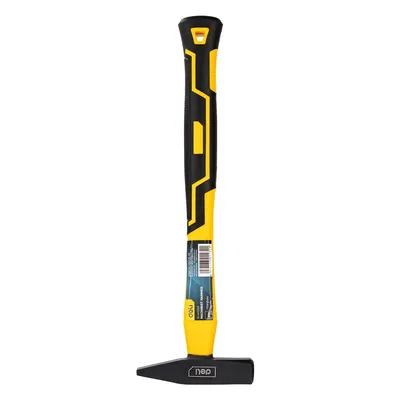 Молоток слесарный DELI DL442003, 300 г, фиберглассовая рукоять, сталь