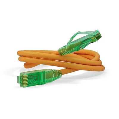 Патч-корд Hyperline PC-LPM-UTP-RJ45-RJ45-C6a-3M-LSZH-OR, Cat.6a U/UTP, 3 м, LSZH, оранжевый