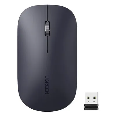 Мышь UGREEN 90372, MU001, беспроводная, 2.4ГГц, черная