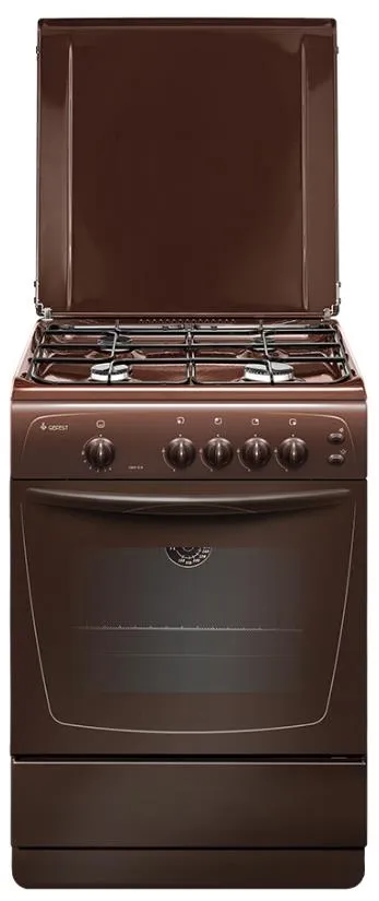 Плита газовая Gefest ПГ 1200-С6 К43, 4 конфорки, духовка 63 л, 60×85×60 см, коричневый