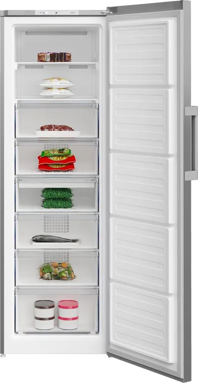 Морозильная камера Beko B1RFNK312G, 275 л, No-Frost, 185x59.5x65 см, серый