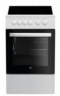 Плита электрическая Beko FFSS57000W, 4 конфорки, духовка 60 л, 60×50×85 см