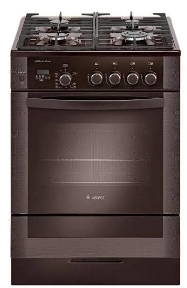 Плита газовая Gefest ПГ 6500-04 0245, 4 конфорки, духовка 52 л, 60×60×85 см