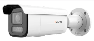 IP-камера iFLOW F-IC-2642C2MSZ4, уличная цилиндрическая, 4 Мп, 2.8–12 мм, PoE/12V