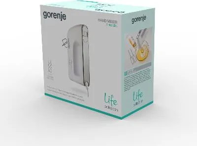 Миксер GORENJE 735651, ручной, 460Вт, белый