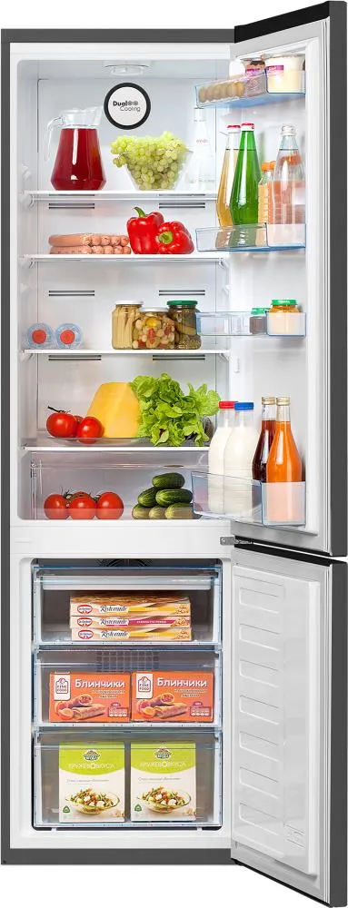 Холодильник Beko B1RCNK312G, двухкамерный, 200/76л, Frost Free, серый