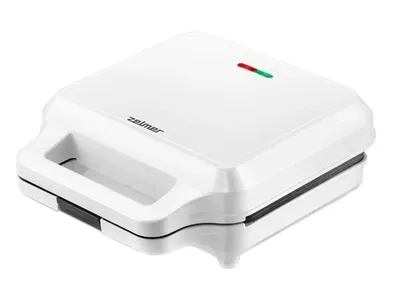 Сэндвичница ZELMER ZSM0002, 900 Вт, 4 тоста, механическое управление, белая