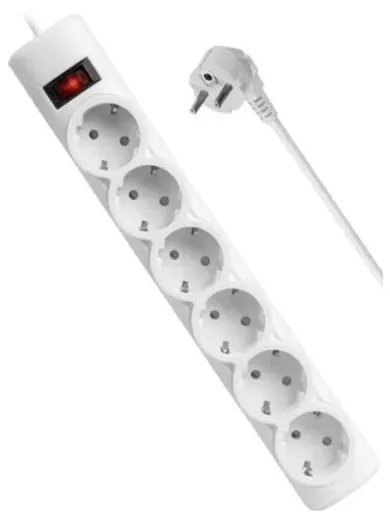 Сетевой фильтр Defender DFS 153 99490, 6 розеток, 3 м, белый