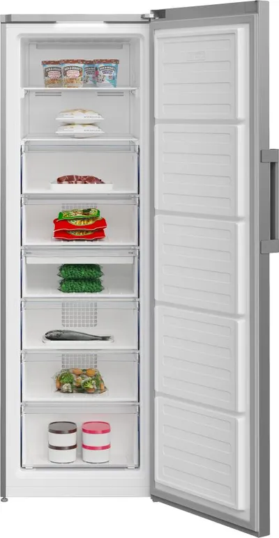 Морозильная камера Beko B3RFNK312G, 275 л, 6 ящиков, No-Frost, серый