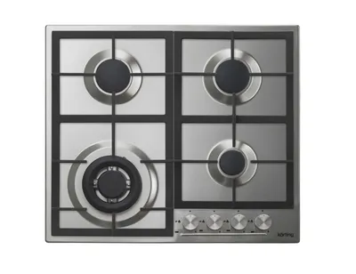 Варочная поверхность Korting HG 665 CTX, газовая, 4 конфорки, 8300 Вт, нержавеющая сталь