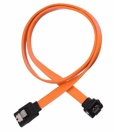 Кабель SATA GoPower 00-00029042, SATA (m)-SATA (m), 0,5 м, оранжевый