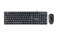 Комплект клавиатура+мышь DEFENDER 45511, проводной, USB, чёрный