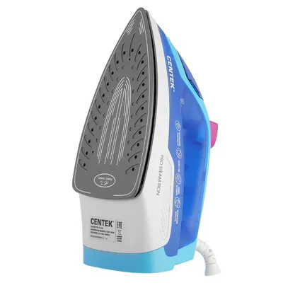 Утюг CENTEK CT-2348 BLUE, 1600 Вт, 20/80 г/мин пар, 200 мл