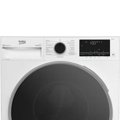 Стиральная машина Beko B3WFR56H2WC, фронтальная загрузка 6,5 кг, 1200 об/мин, белая