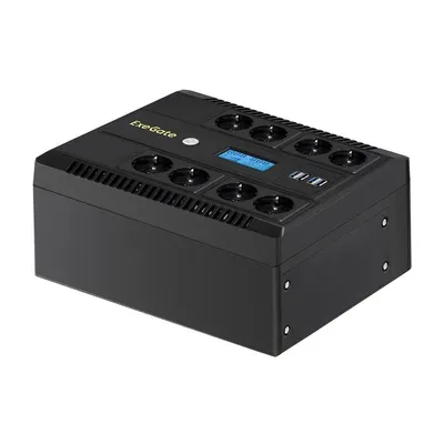 ИБП ExeGate NEO Smart LHB-1000.LCD.AVR.8SH.CH.RJ.USB, 1000 ВА / 650 Вт, AVR, LCD