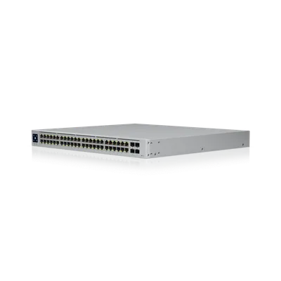 Коммутатор Ubiquiti UniFi Switch Pro 48 PoE (USW-Pro-48-POE), 48×1GbE, 4×SFP+ 10G, 600 Вт PoE