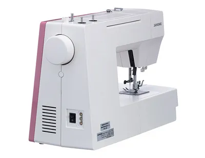 Швейная машина Janome 1522PG белый/розовый, электромеханическая, вертикальный качающийся, 25 операций, петля автомат