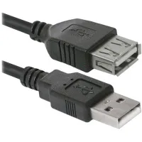 Кабель USB 2.0 Defender 87456, AM-AF, 1.8м
