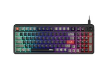 Клавиатура MSI FORGE GK110, проводная USB, мембранная, 98 клавиш, RGB