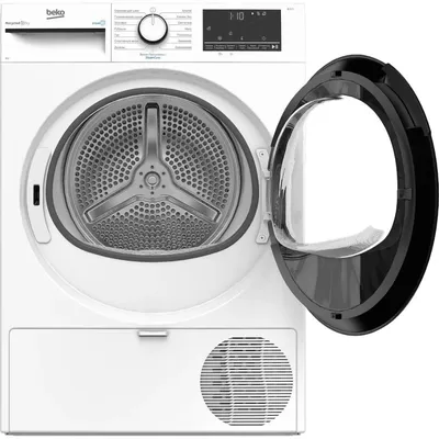 Сушильная машина Beko B3T68230 белый, 8 кг, сушка - тепловой насос, программ - 15, 59.7 x 84.6 x 54.3 см