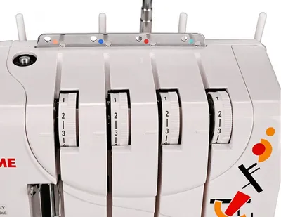 Оверлок JANOME ART STYLE 4057, 3/4-ниточный, 8 видов швов