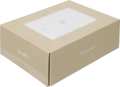 Точка доступа Ubiquiti U7-Pro-Wall, Wi-Fi 7, 2,4/5/6 ГГц, 2×2 MIMO, PoE+
