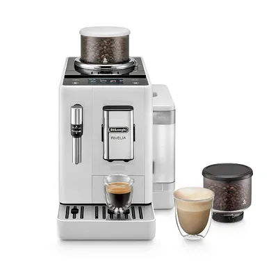 Кофемашина Delonghi EXAM440.35.W, 1450Вт, 19 бар, 1.4л, белый