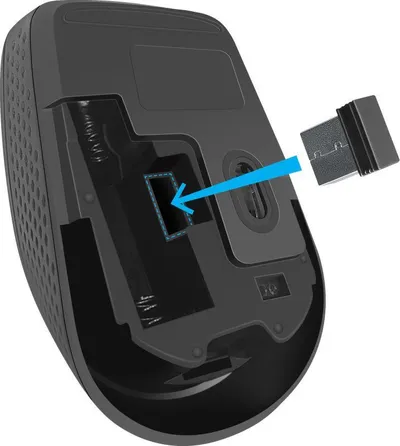 Мышь Defender Tiana MB-055, беспроводная, оптическая, 1000 DPI, USB-A, чёрная